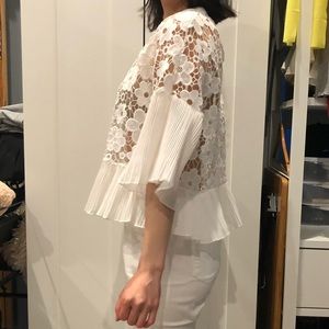 Airy Light Floral One Size Top made in Korea